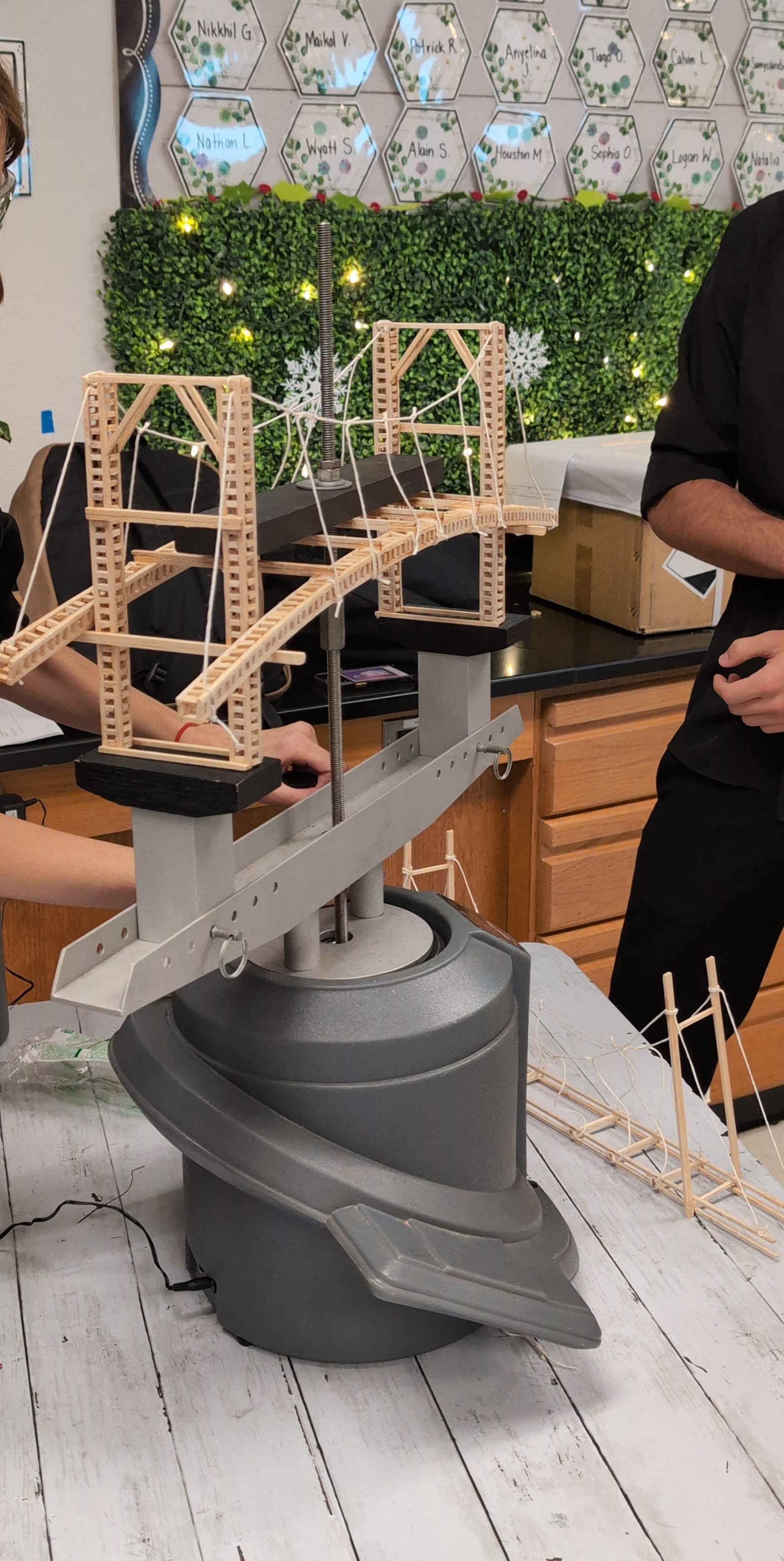  Club practicing bridge building